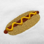 Pollogie™ Hot Dog Embroidered V-Neck T-Shirt