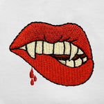 Pollogie™ Vampire Embroidered V-Neck T-Shirt