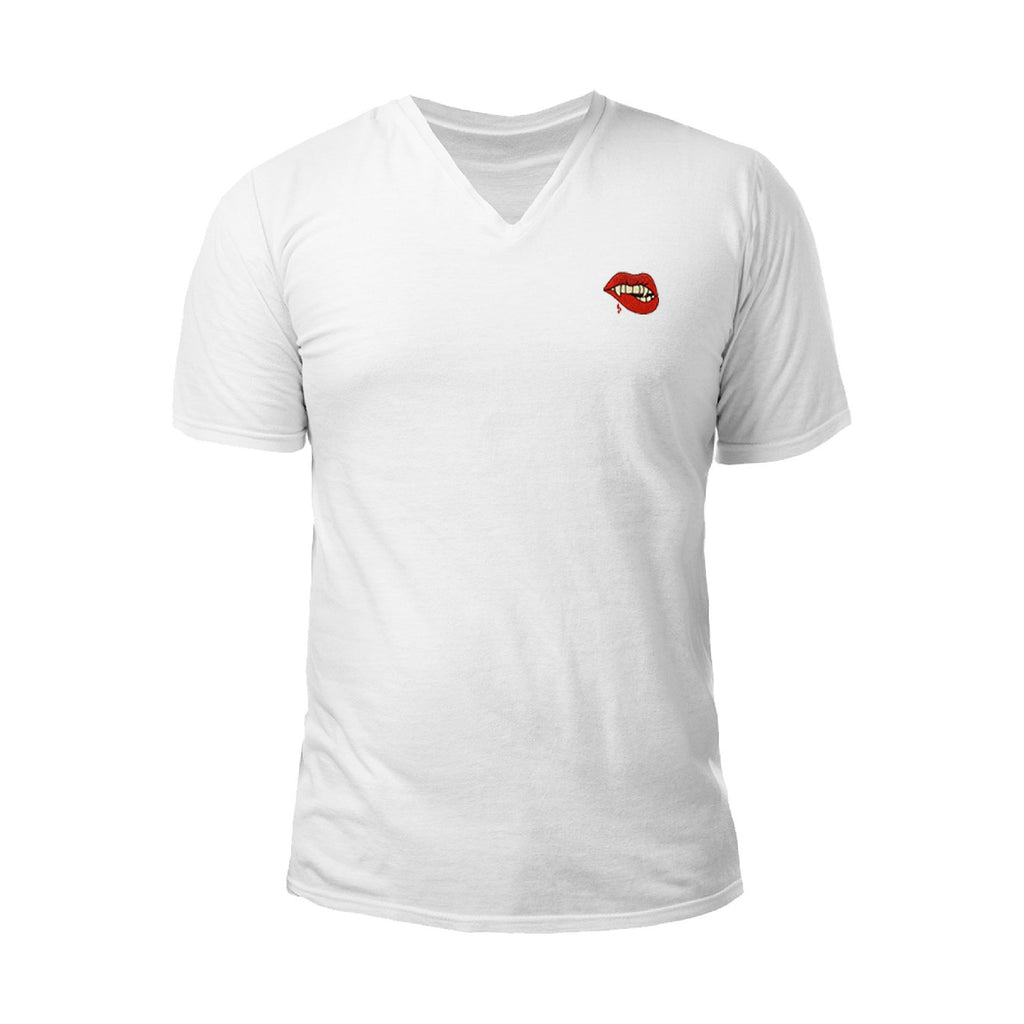 Pollogie™ Vampire Embroidered V-Neck T-Shirt