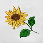 Pollogie™ Sunflower Embroidered V-Neck T-Shirt