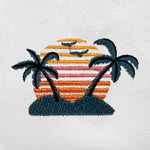 Pollogie™ Island Embroidered V-Neck T-Shirt