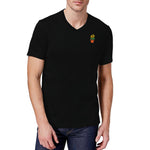 Pollogie™ Flower Embroidered V-Neck T-Shirt