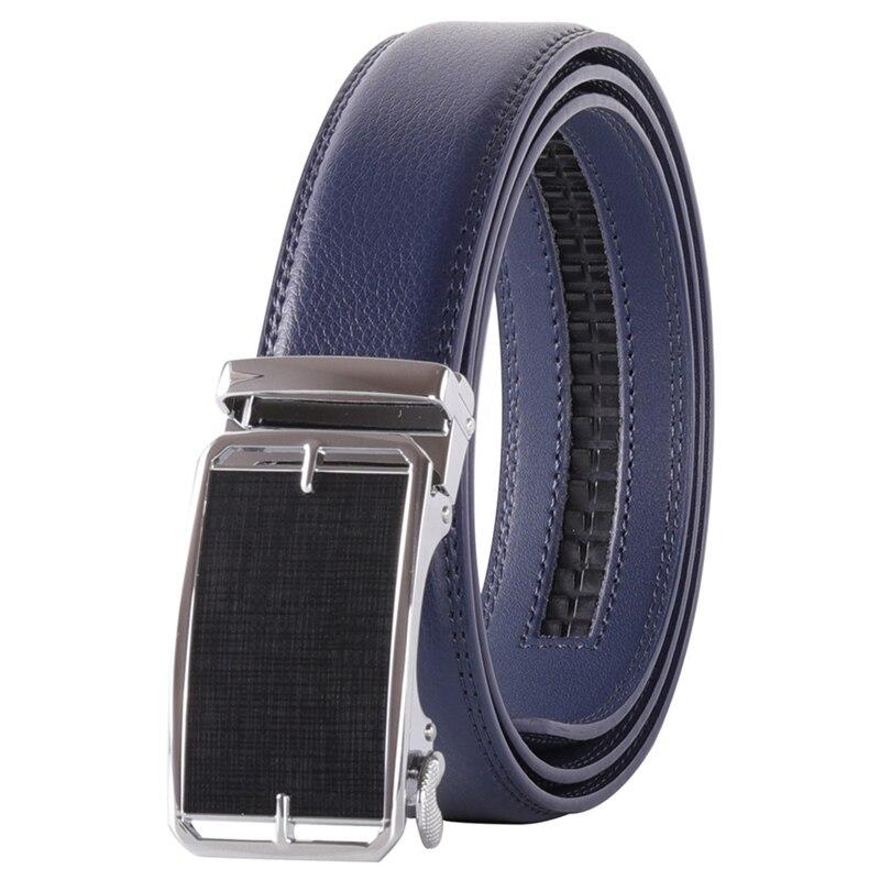 Pollogie™ Automatic Black Buckle Leather Belt