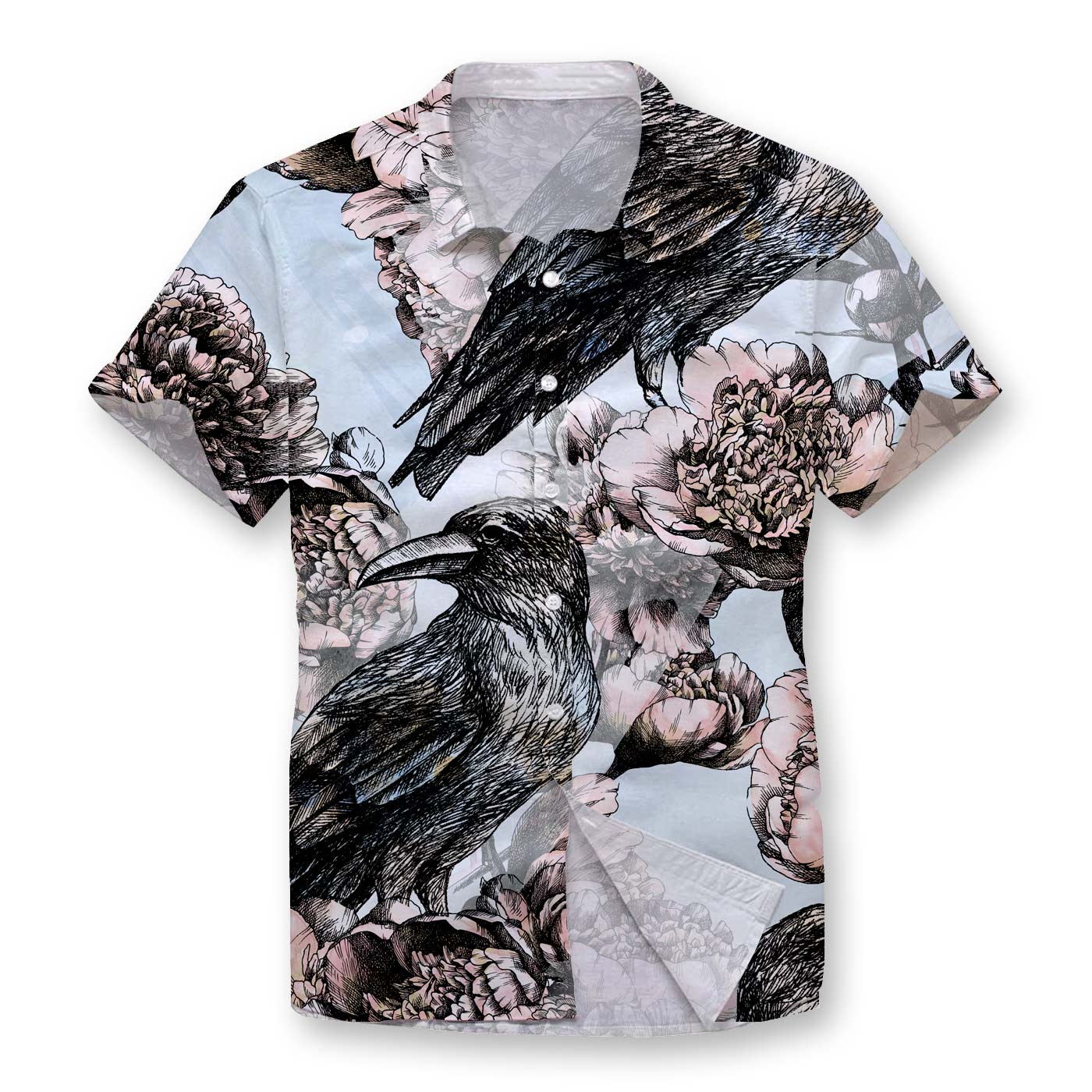 Pollogie™ Lost Raven Button Shirt