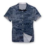 Pollogie™ Lighthouse Sketch Button Shirt