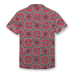 Pollogie™ Ethnic Red Button Shirt