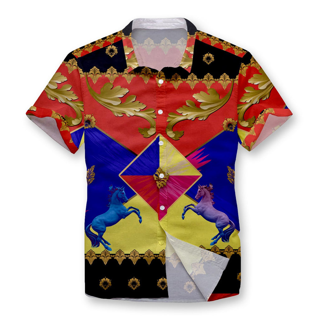 Pollogie™ Vibrant Gold Button Shirt