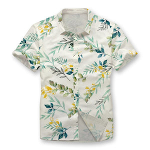 Pollogie™ Oil Paint Leaf Button Shirt