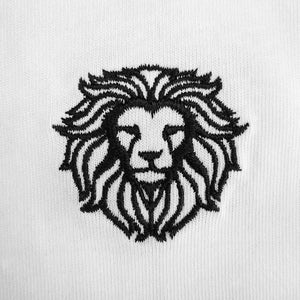 Pollogie™ Lion Symbol Embroidered V-Neck T-Shirt