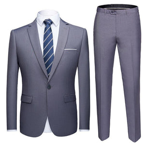 Pollogie™ Slim Fit Business Suit
