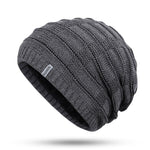 Pollogie™ Horizontal Striped Knit Beanie