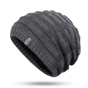 Pollogie™ Horizontal Striped Knit Beanie