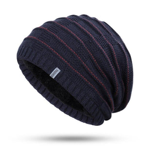 Pollogie™ Horizontal Striped Knit Beanie