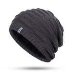 Pollogie™ Horizontal Striped Knit Beanie
