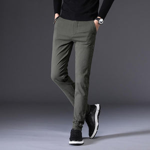 Pollogie™ Plain Slim-Fit Pants