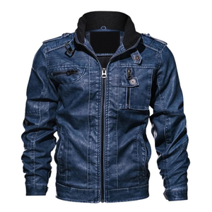 Pollogie™ Leather Motorcycle Jacket