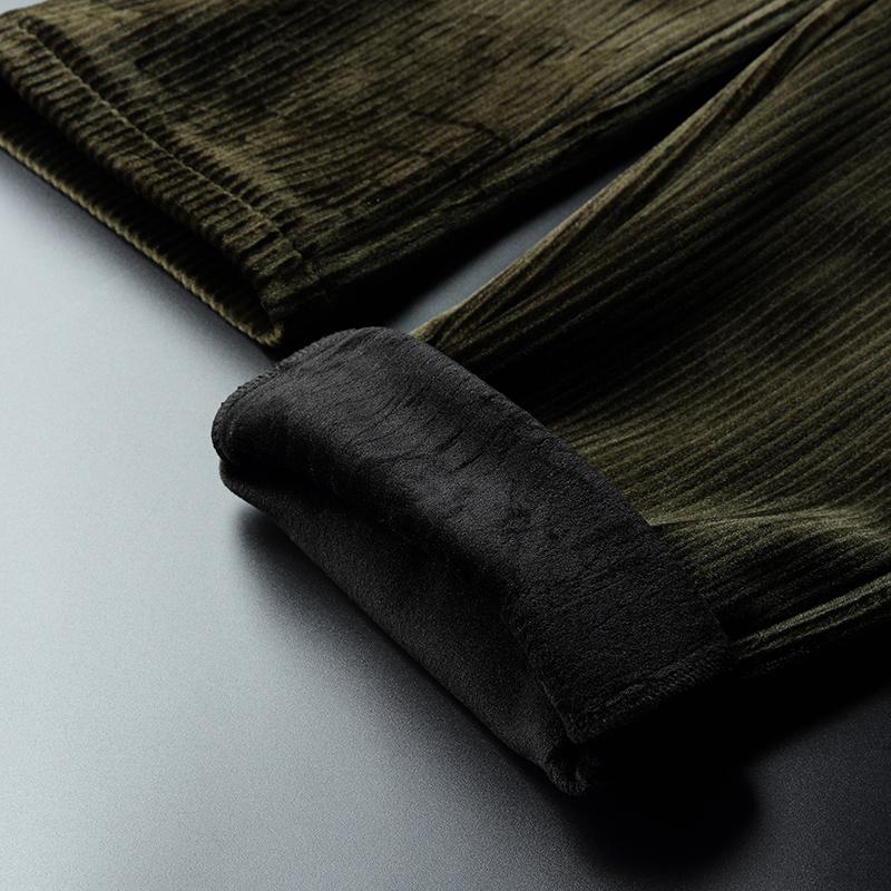 Dark Green Corduroy Joggers