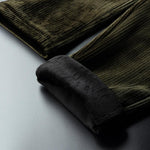 Dark Green Corduroy Joggers