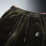 Dark Green Corduroy Joggers