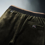 Dark Green Corduroy Joggers