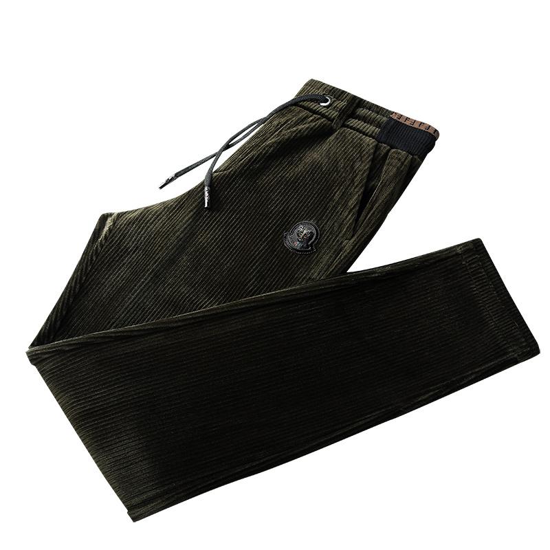 Dark Green Corduroy Joggers