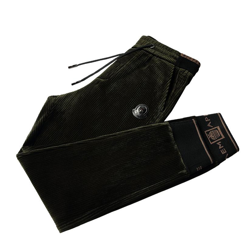 Dark Green Corduroy Joggers
