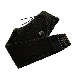 Dark Green Corduroy Joggers
