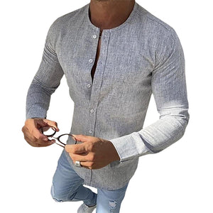 Pollogie™ Light O-Neck Button-Down Shirt