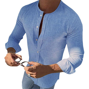 Pollogie™ Light O-Neck Button-Down Shirt