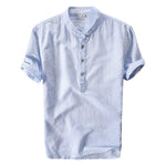 Pollogie™ Short Sleeve Mandarin Collar Shirt