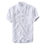 Pollogie™ Short Sleeve Mandarin Collar Shirt