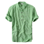 Pollogie™ Short Sleeve Mandarin Collar Shirt