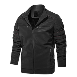 Pollogie™ Zipper Leather Jacket