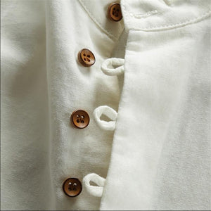 Pollogie™ Long Sleeve Mandarin Collar Cotton Shirt