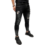 Pollogie™ Ripped Black Jeans