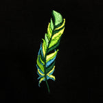 Pollogie™ Green Feather Embroidered T-Shirt