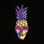 Pollogie™ Pineapple Skull Embroidered T-Shirt